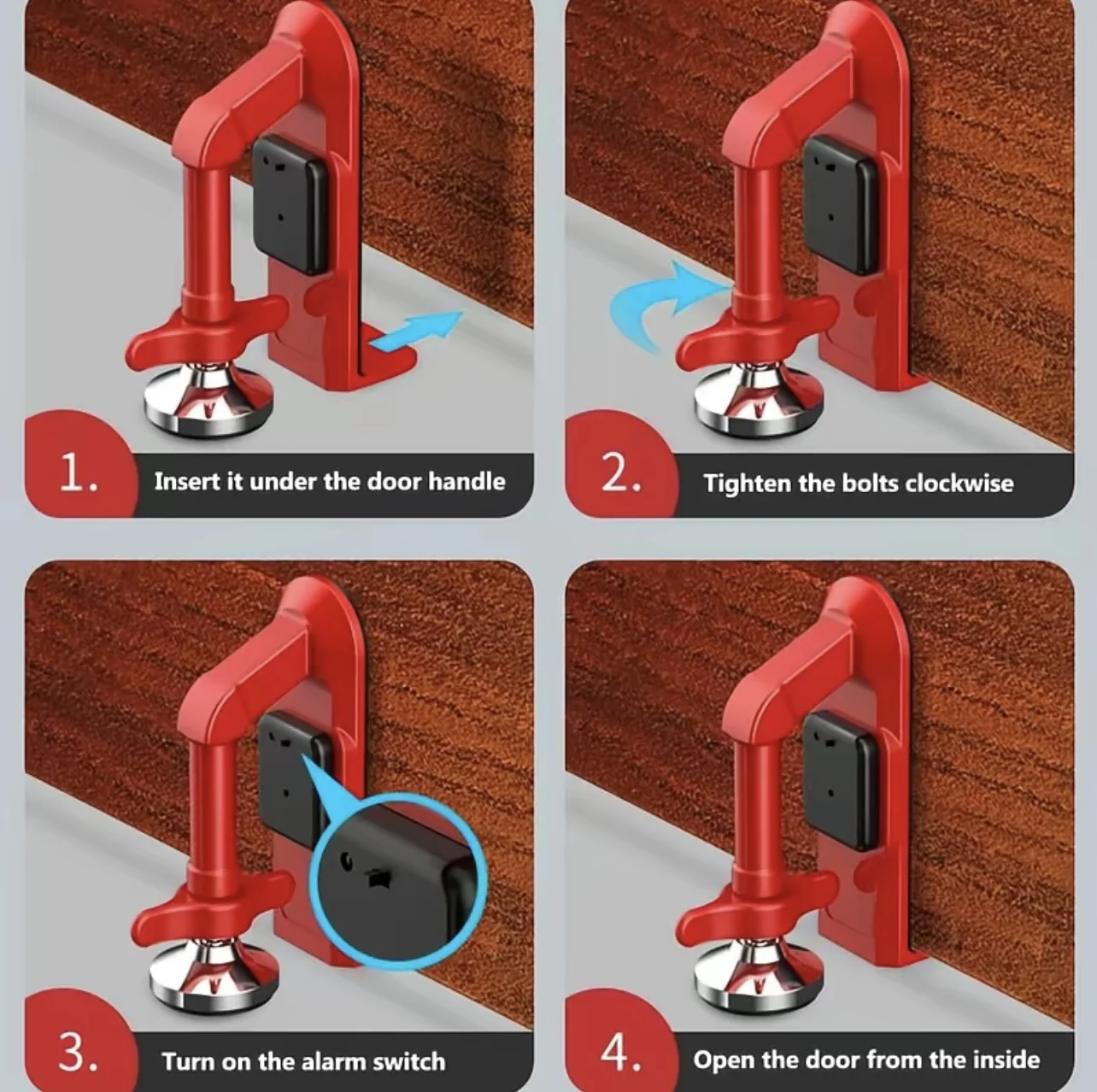 1 pz Fermaporta Portatile con  - Door Stop Alarm recensione e prezzo